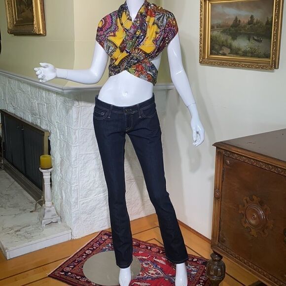 DL1961 Kate Slim Straight Leg Dark Denim Jeans - Picture 5 of 16